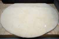 Lot 114 - A large circular cream coloured woollen deep...