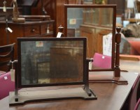 Lot 124 - A Georgian rectangular swing toilet mirror in...