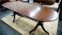 Lot 133 - A reproduction mahogany Regency style twin...