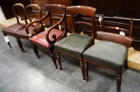 Lot 135 - *A pair of 19th Century mahogany balloon...