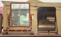 Lot 151 - A Georgian arched swing toilet mirror in...