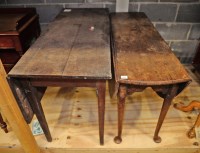 Lot 161 - A mid 18th Century oak circular gateleg dining...