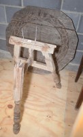 Lot 176 - A 19th Century carved oak octagonal cricket...