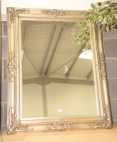 Lot 184 - A large modern rectangular bevelled wall...
