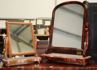 Lot 192 - A Victorian mahogany arched swing toilet...