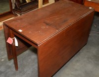 Lot 193 - A 19th Century rectangular mahogany drop-leaf...