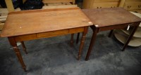 Lot 203 - A Victorian satin walnut side table with...