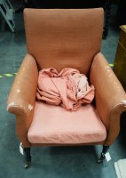 Lot 211 - A 19th Century armchair, the square-shaped...