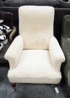 Lot 242 - A gent's Victorian armchair, the upholstered...