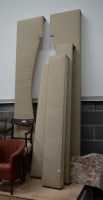 Lot 290 - Five curtain pelmets, comprising: two pairs...