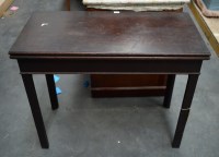 Lot 302 - A 19th Century red walnut turnover top...