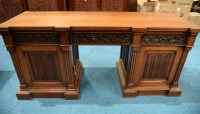 Lot 327 - An early Victorian oak sideboard, the...