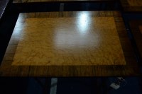 Lot 333 - A Regency quartetto nest of birdseye maple and...