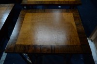 Lot 333 - A Regency quartetto nest of birdseye maple and...