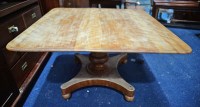 Lot 342 - An early Victorian bleached wood tilt action...