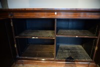 Lot 344 - A George IV rosewood and oak breakfront folio...