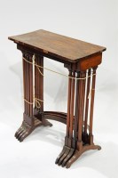 Lot 350 - A nest of Regency rosewood veneered quartetto...
