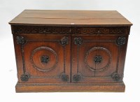 Lot 355 - An early Georgian oak cabinet, possibly after...
