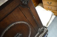 Lot 355 - An early Georgian oak cabinet, possibly after...