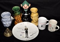 Lot 312 - A Staffordshire China character mug ''Old Bill'...