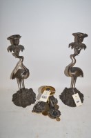 Lot 885 - A Regency style centrepiece base with three...