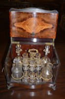 Lot 1024 - A 19th Century inlaid walnut and burr walnut...