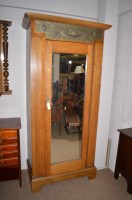 Lot 1235 - An Arts & Crafts style oak wardrobe, some...