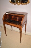 Lot 1275 - A late 19th Century inlaid rosewood barrel...