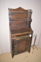 Lot 1277 - A 19th Century scumble painted side cabinet,...