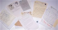 Lot 131 - Signed ephemera code, a quantity of celebrity...