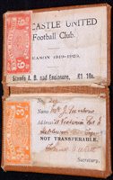 Lot 101 - A rare Newcastle United football club season...