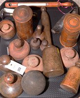 Lot 223 - Treen and kitchenalia, to include: biscuit...