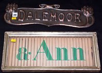 Lot 200 - An embossed copper arts and crafts sign for...