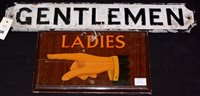 Lot 198 - A cast metal black and white painted...
