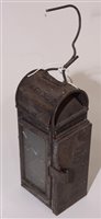 Lot 160 - A Peckett type gauge glass locomotive lamp,...