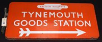 Lot 183 - British railways North Eastern region enamel...