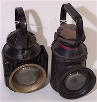 Lot 162 - A 19th Century railway lamp by E L I Griffiths...