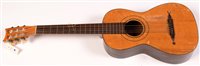 Lot 10 - A Louis Panormo English parlour guitar, rosewood...