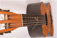 Lot 10 - A Louis Panormo English parlour guitar, rosewood...