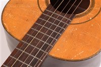 Lot 10 - A Louis Panormo English parlour guitar, rosewood...