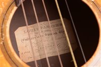 Lot 10 - A Louis Panormo English parlour guitar, rosewood...