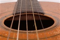 Lot 10 - A Louis Panormo English parlour guitar, rosewood...