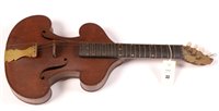 Lot 33 - A 19th Century German Baroque violin-shaped...
