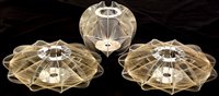 Lot 1056 - Light fittings Paul Sechan lampshades