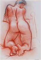 Lot 1235 - Peter Howson, OBE - watercolour