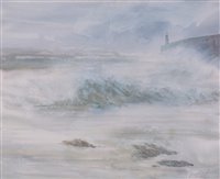 Lot 231 - Jason Skill - "Waves breaking against the...