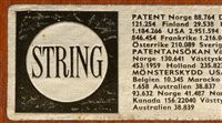 Lot 1138 - String: a 1960's teak and metal wall unit...