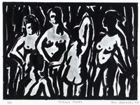 Lot 1191 - Jack Grassby - lino-cut.