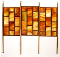 Lot 762 - A cocktail bar; a rosewood sideboard; and a stained glass superstructure.