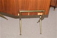 Lot 762 - A cocktail bar; a rosewood sideboard; and a stained glass superstructure.